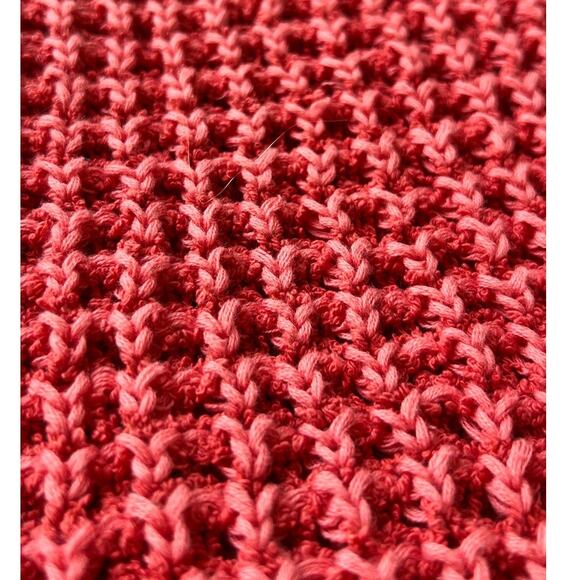 Free People "I'll Be Around" Asymmetrical Red Knitted Silk Cardigan - Picture 10 of 11